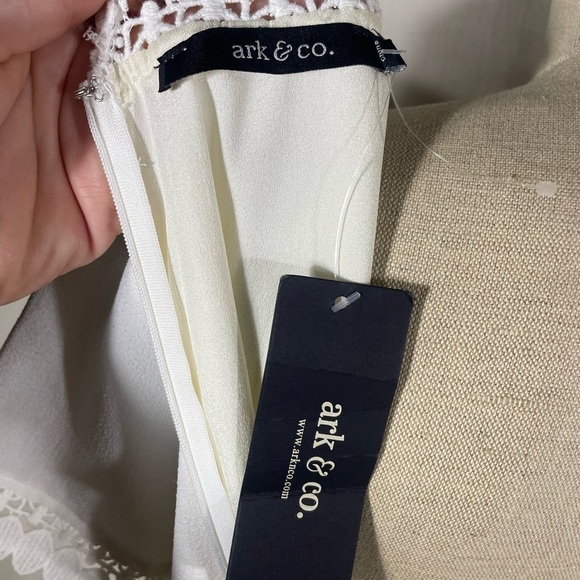 NWT Pixie Market Ark & Co sienna white lace dress M - Picture 14 of 16